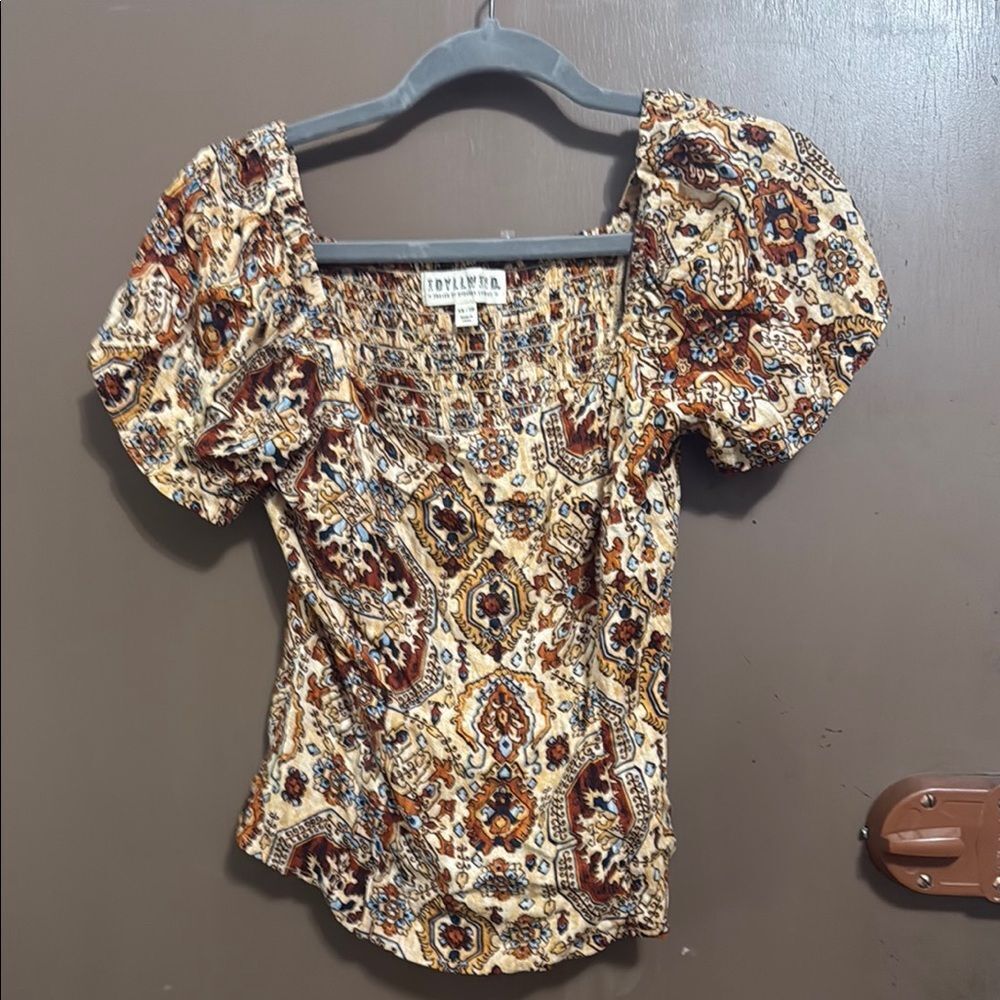 Idyllwind Women's Multicolor Boho Top Size XS